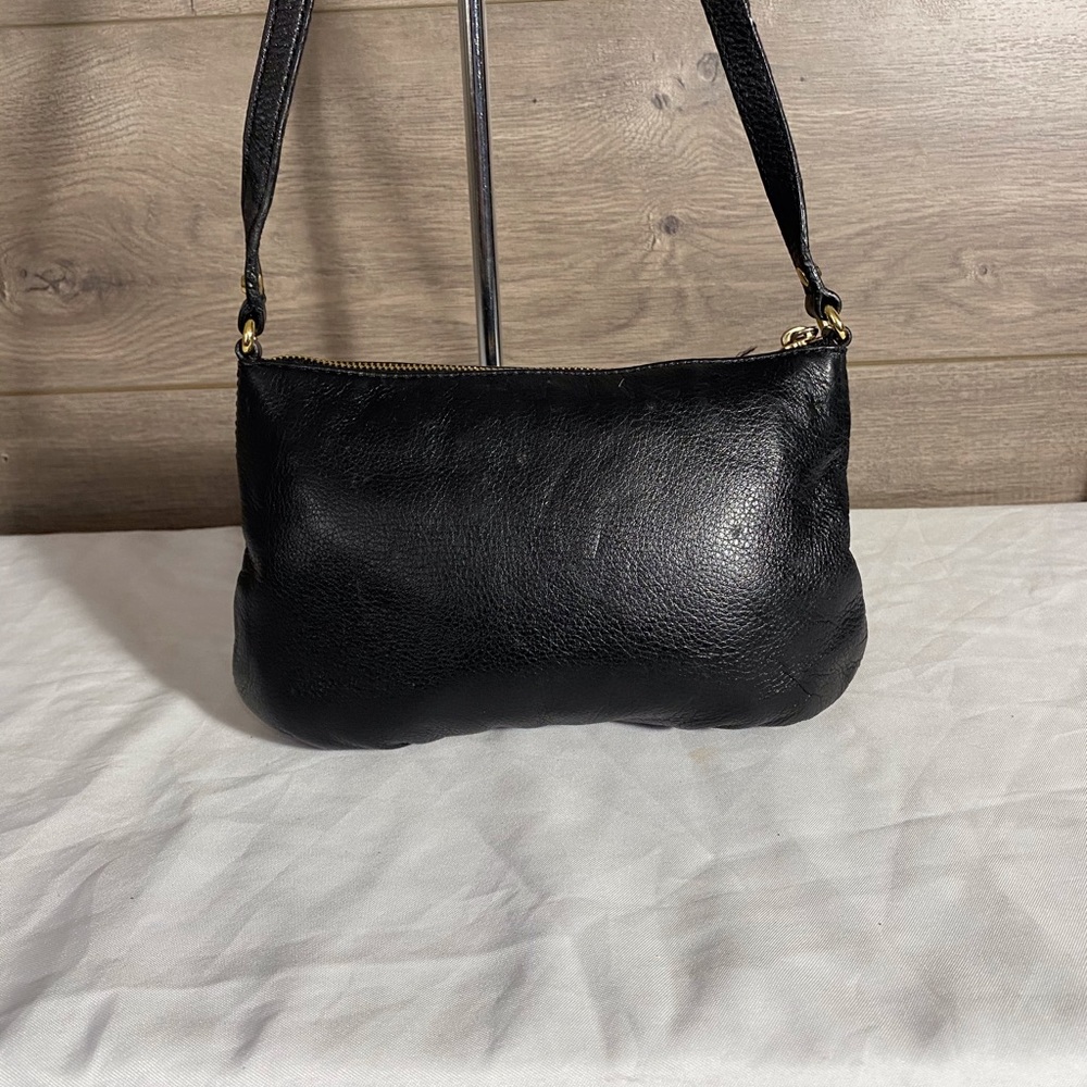 Micheal Kors black and gold tone leather crossbody - Picture 6 of 10